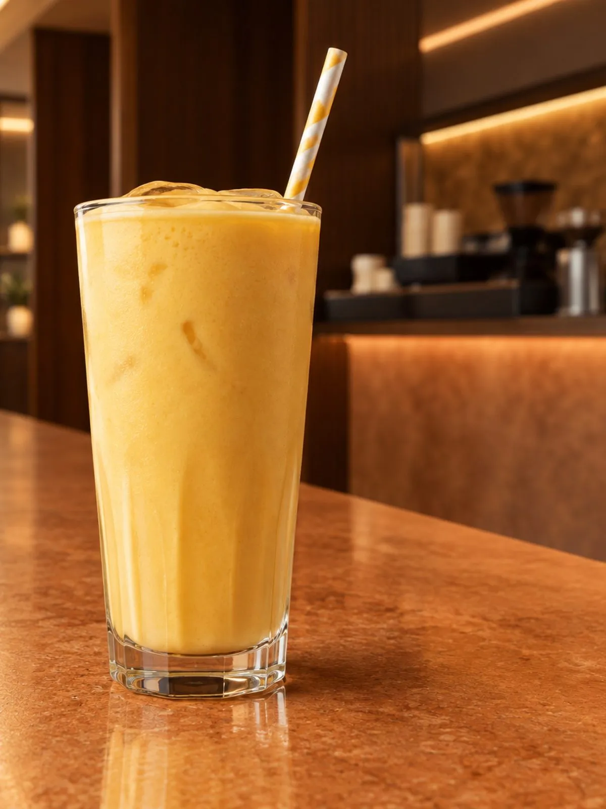 A mango batido milkshake at Cubano