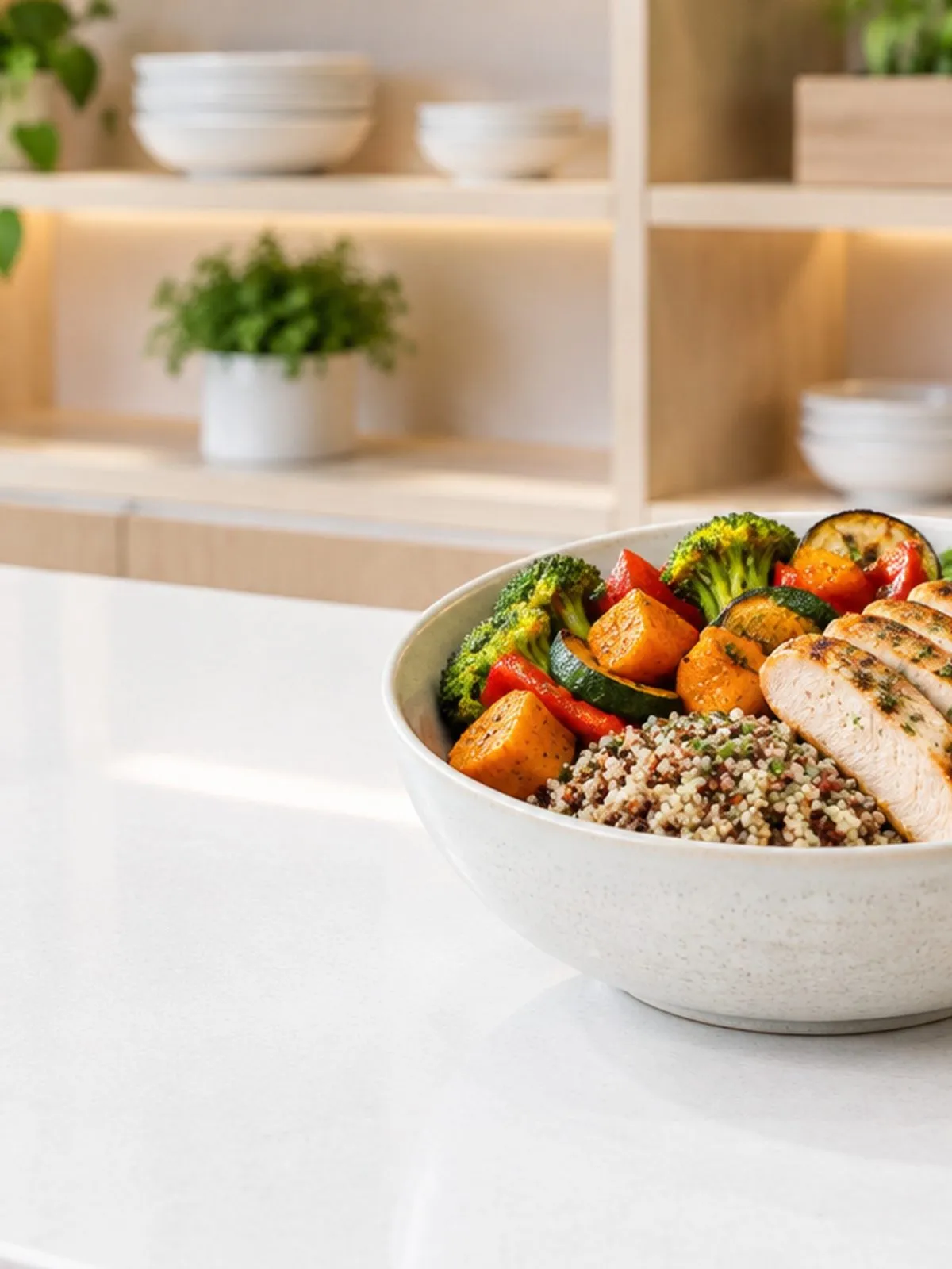 A high-protein grain bowl at Grab’It