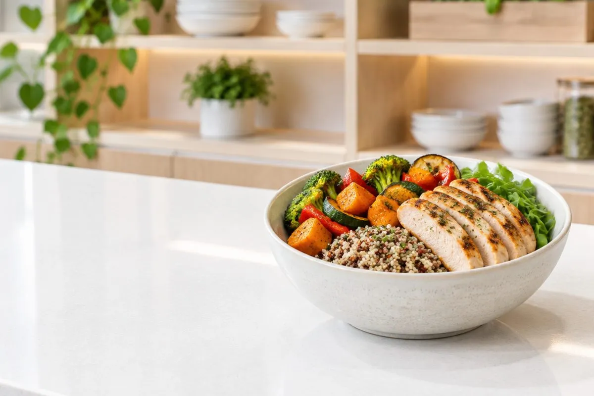 A high-protein grain bowl at Grab’It