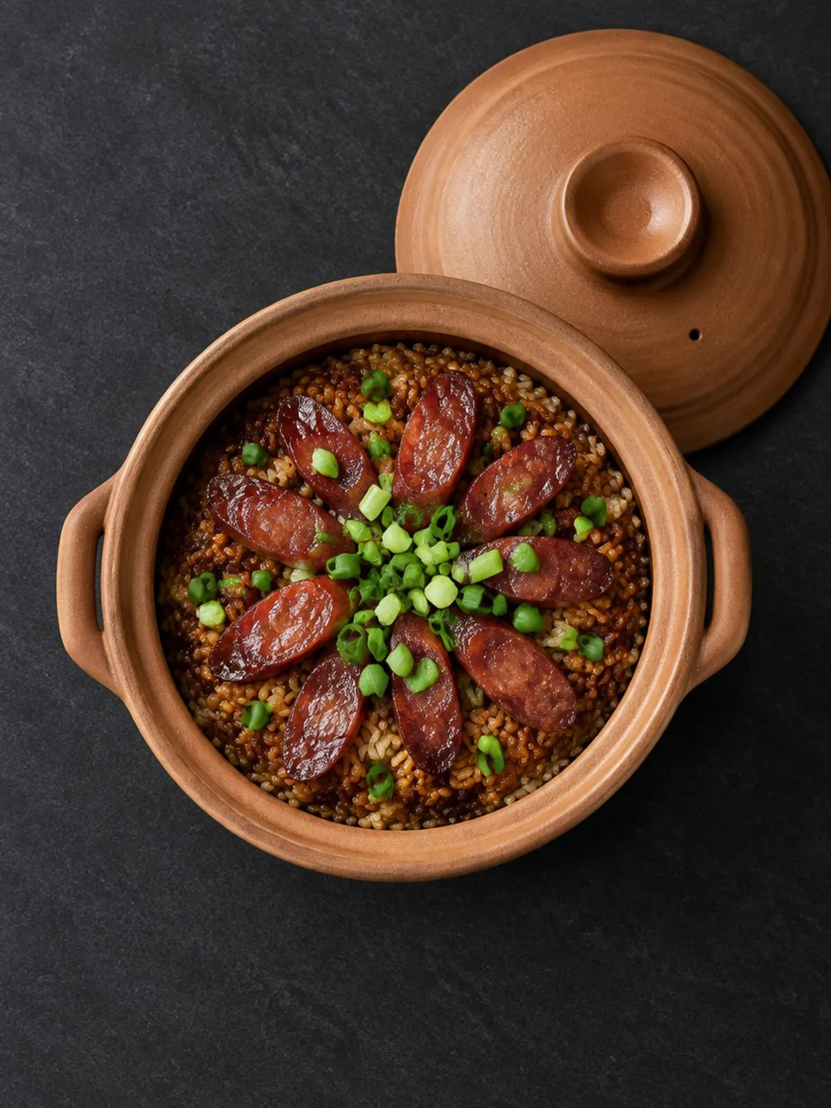Clay pot rice with lap cheong at Kejia
